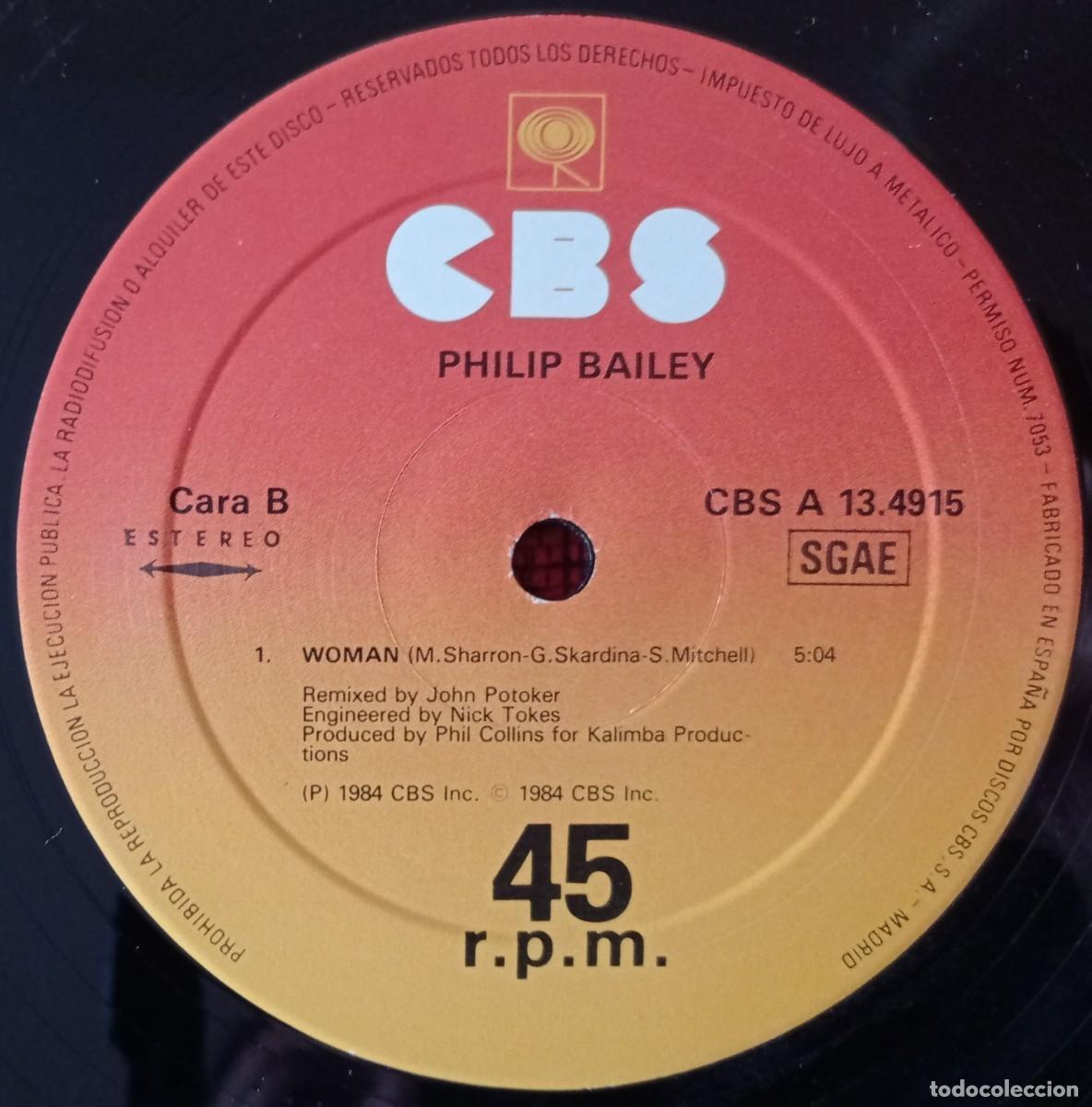 Discos de vinilo: PHILIP BAILEY & PHIL COLLINS ** Easy Lover ** MAXI SINGLE VINILO 1984 - Foto 4