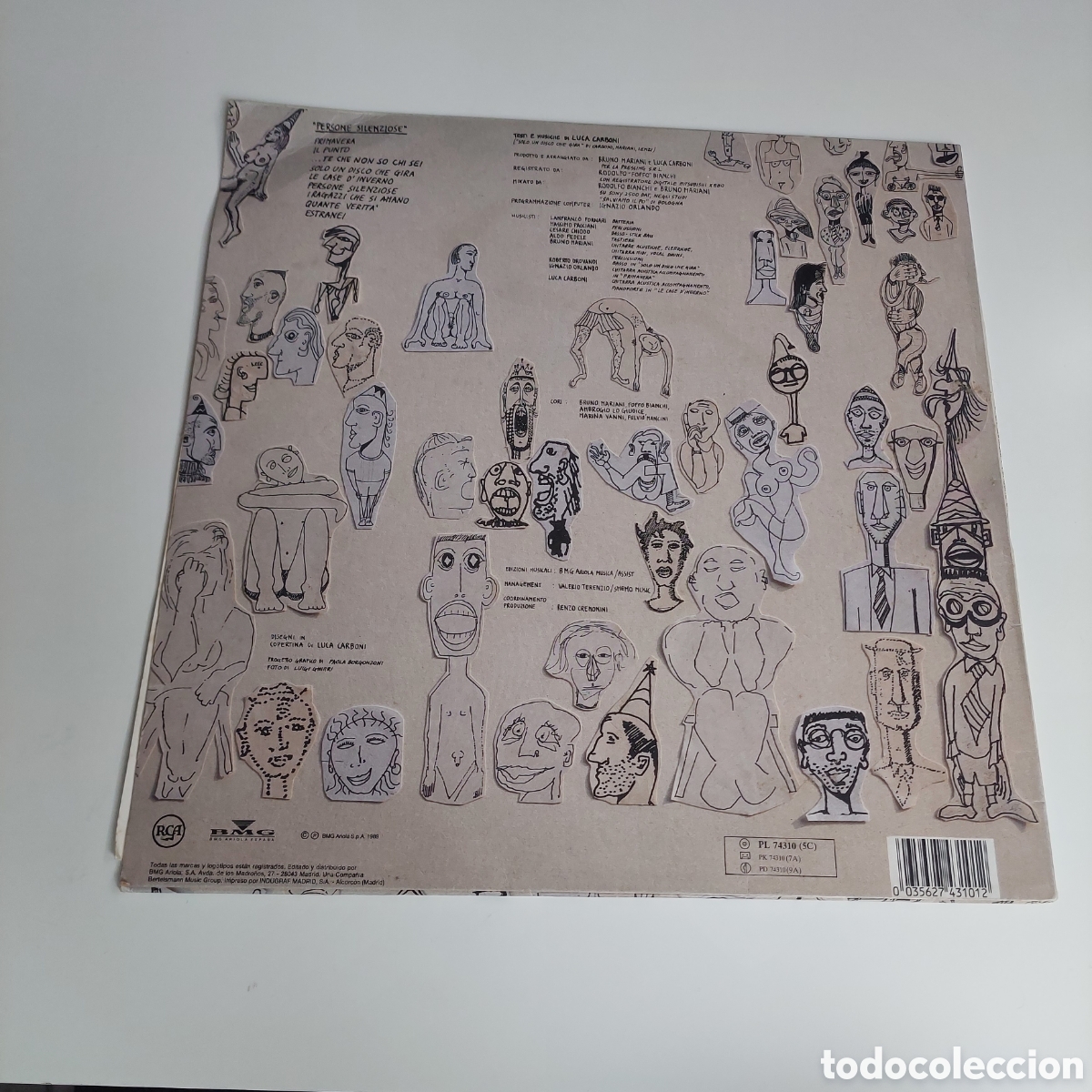 Discos de vinilo: Vinilo Luca Carboni 1989 - Foto 2