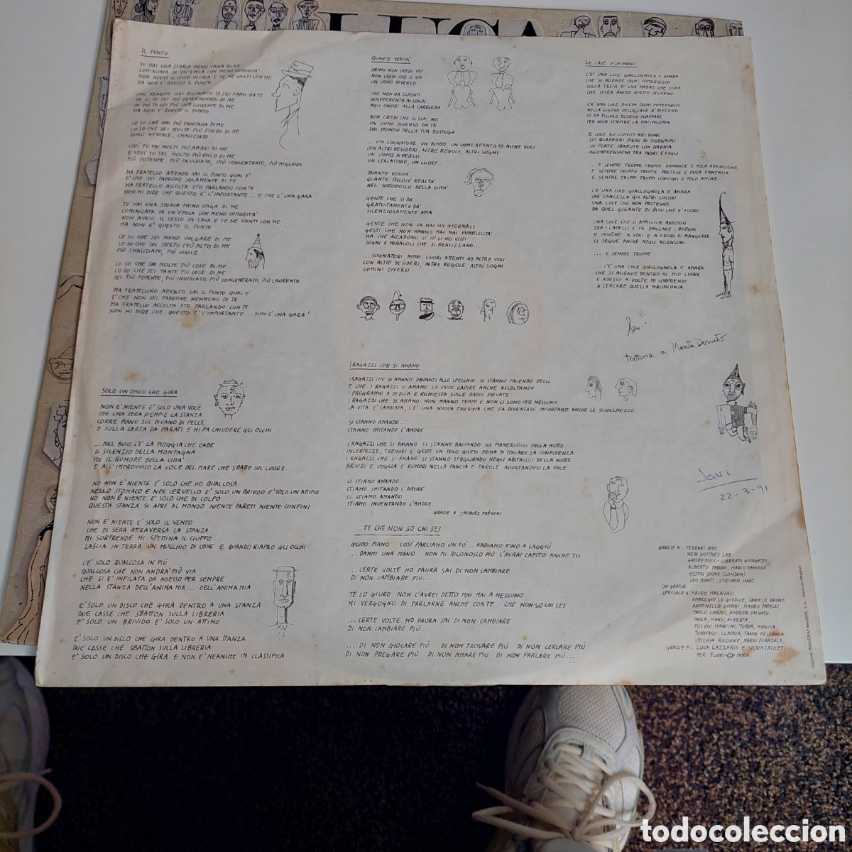 Discos de vinilo: Vinilo Luca Carboni 1989 - Foto 5