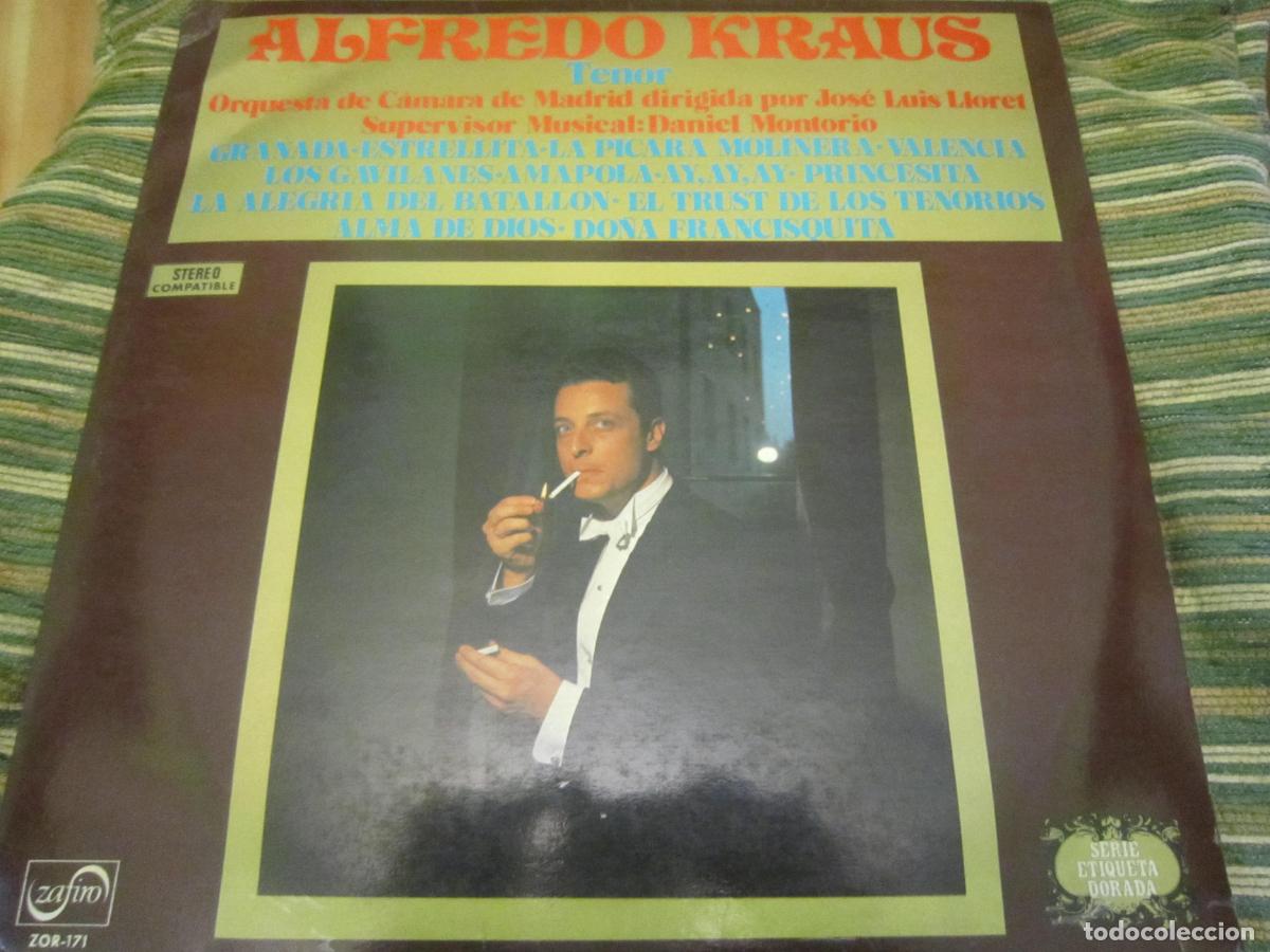 Dischi in vinile: ALFREDO KRAUS - TENOR LP - MUY NUEVO (5) ORIGINAL ESPA&Ntilde;OL - ZAFIRO RECORDS 1972 - STEREO -