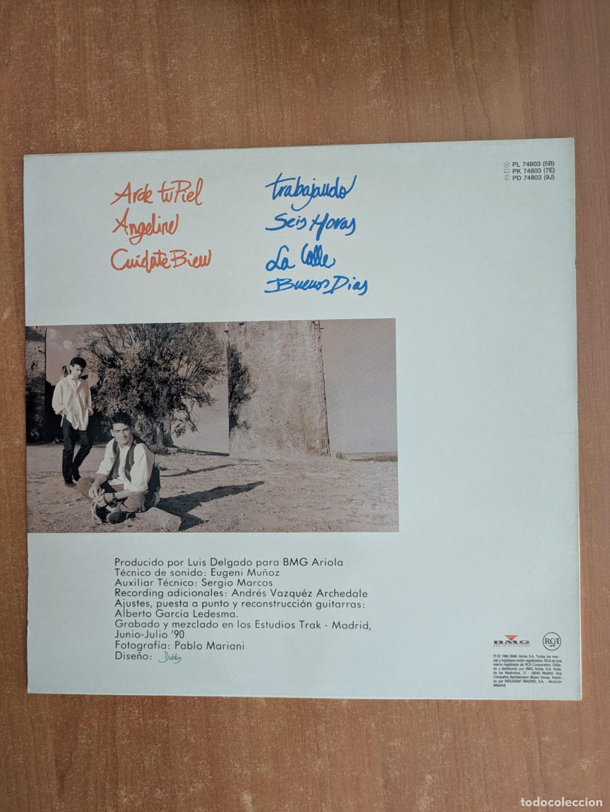 Discos de vinilo: DUBLIN. Arde tu piel. Mini LP. BMG Ariola. A&ntilde;o 1990. - Foto 2