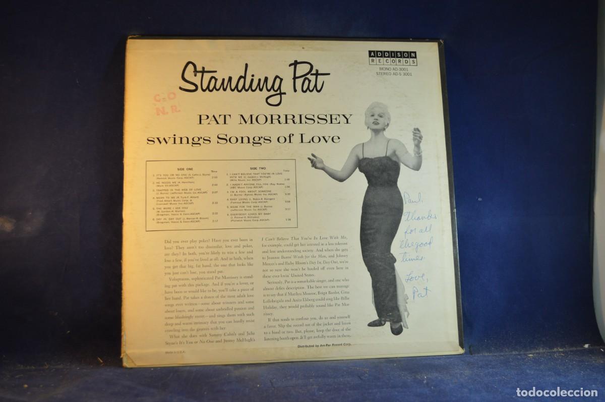 Discos de vinilo: PAT MORRISSEY &ndash; STANDING PAT - LP - Foto 2