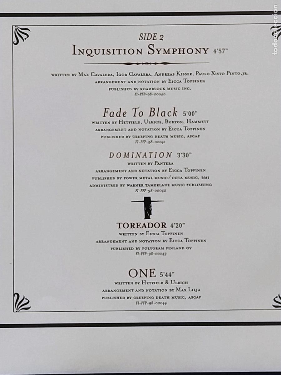 Discos de vinilo: Inquisition Symphony APOCALYPTICA - Foto 6