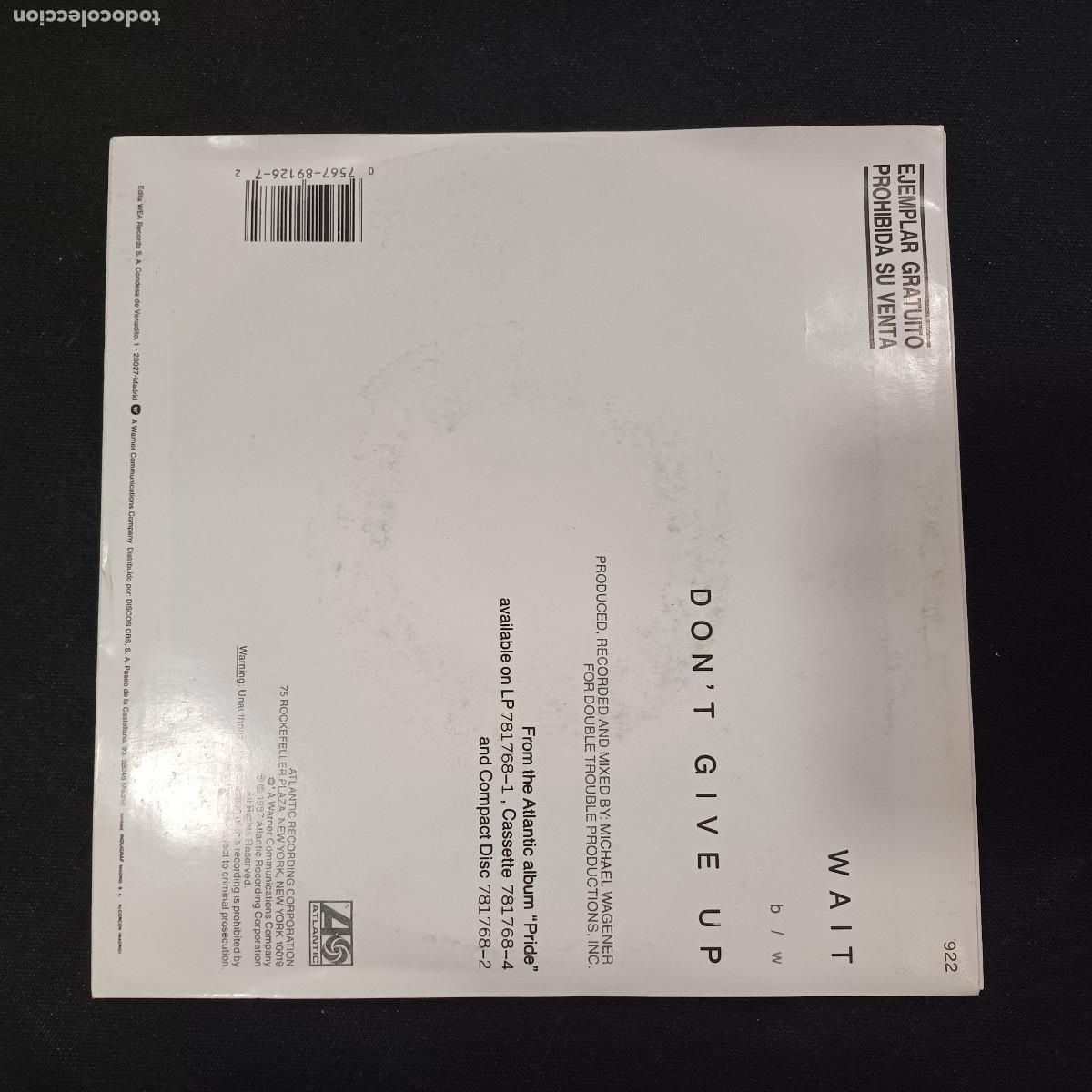 Discos de vinilo: WHITE LION/WAIT/SINGLE PROMOCIONAL. - Foto 3