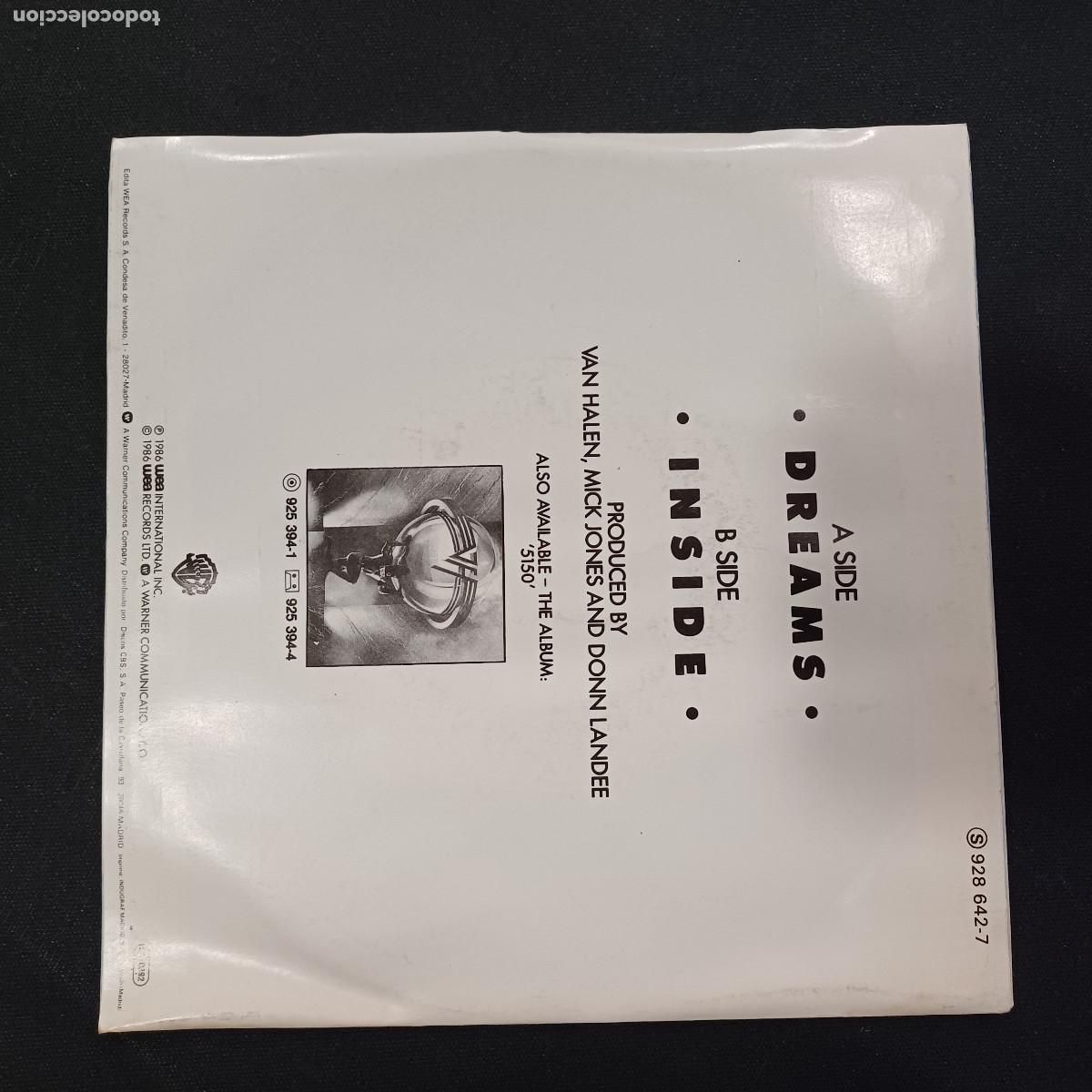Discos de vinilo: VAN HALEN/DREAMS/SINGLE PROMOCIONAL. - Foto 3
