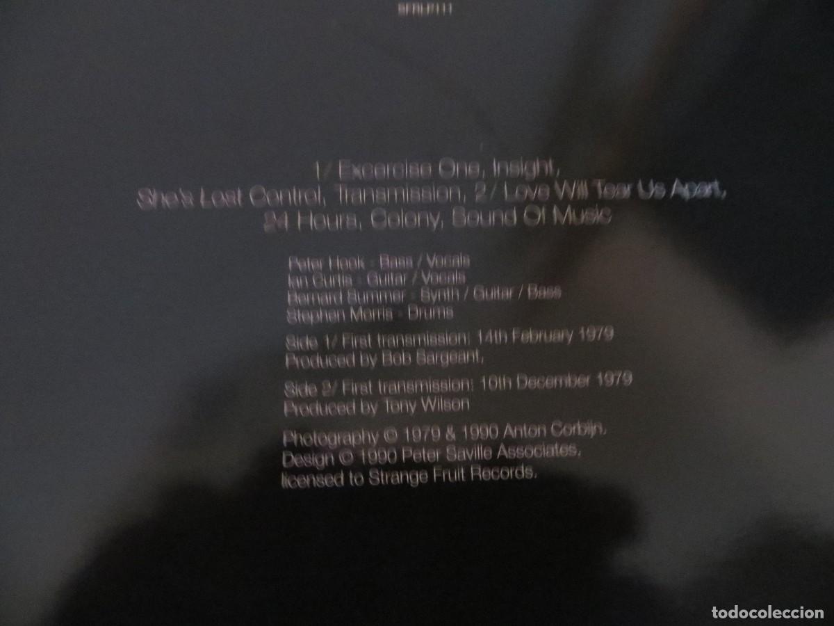 Discos de vinilo: Joy Division - Peel Sessions (L.P.) U.K. 1990 - Foto 3