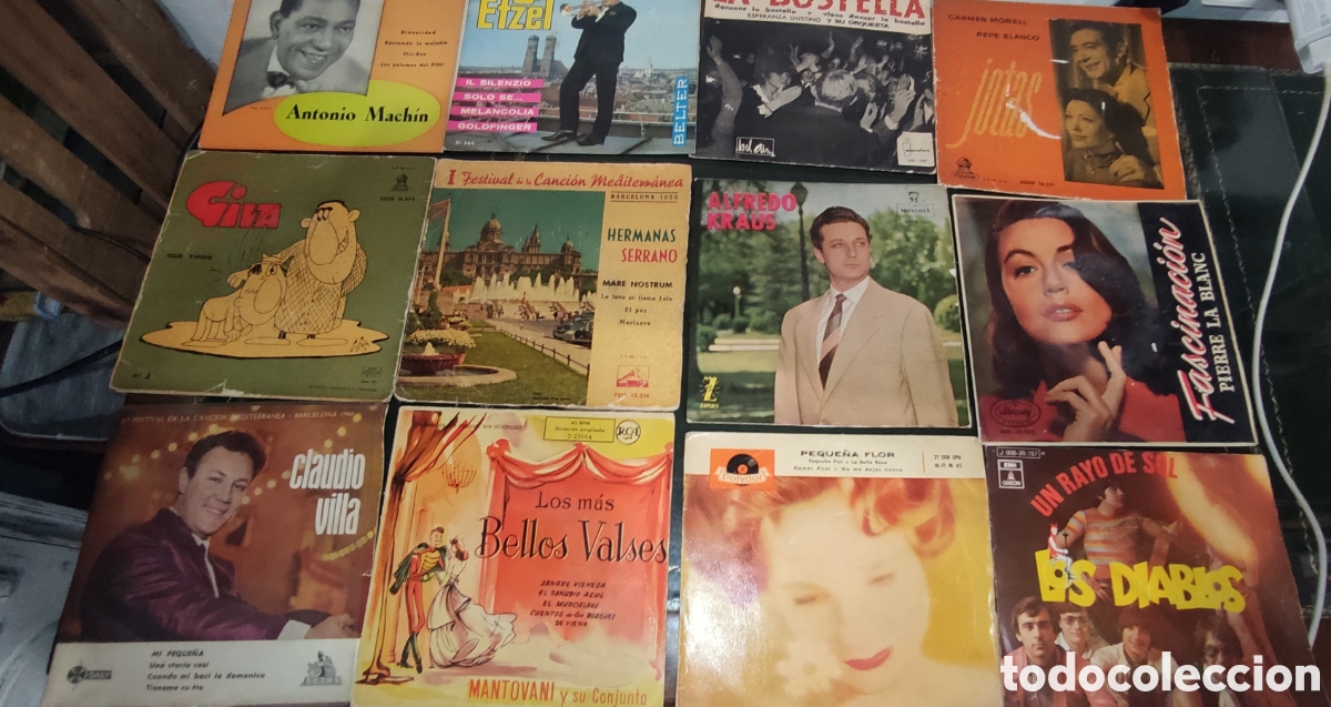 Discos de vinilo: Lote 12 singles antiguos,L18 - Foto 1