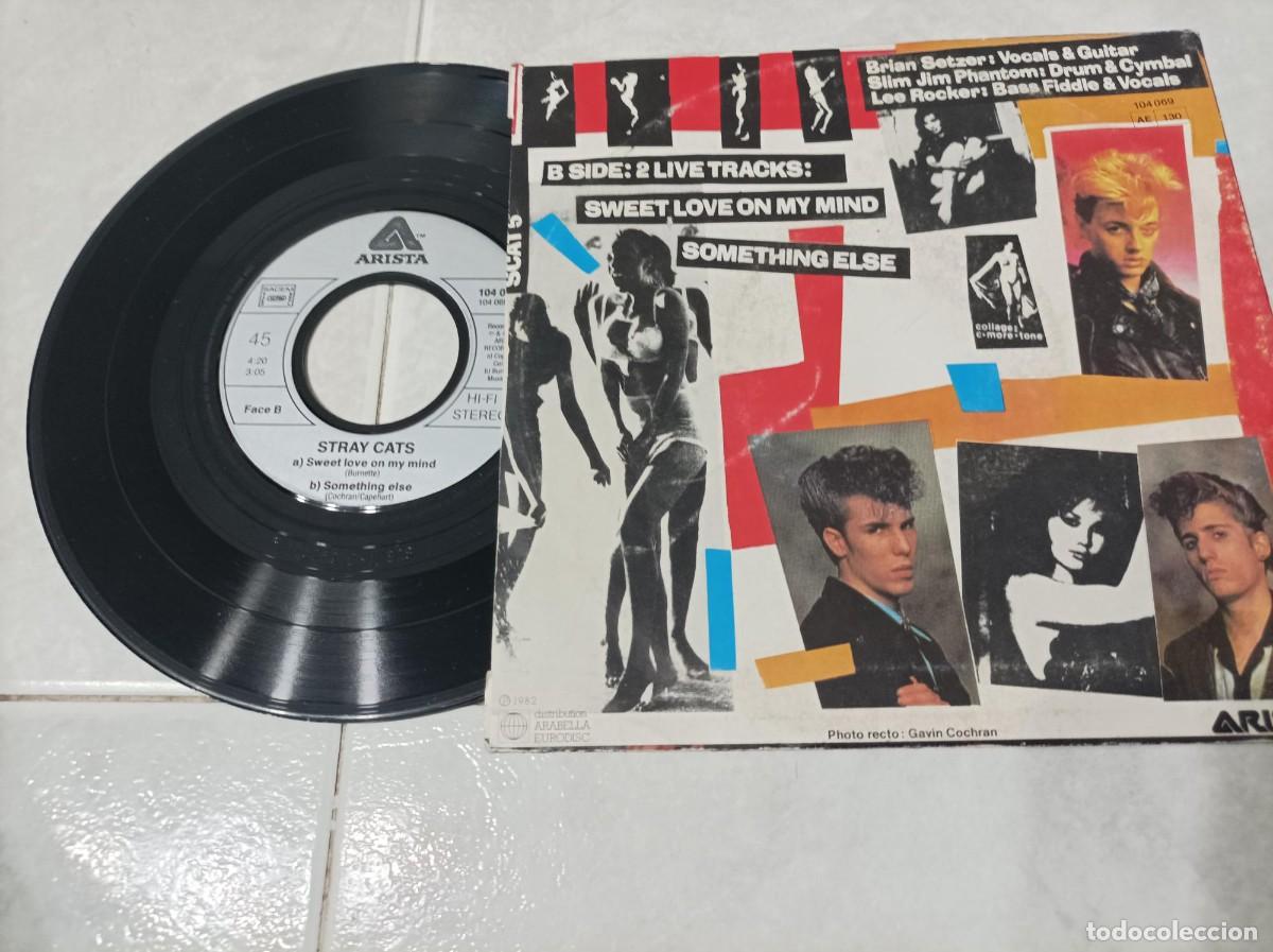 Discos de vinilo: Stray Cats single baby blue eyes - Foto 2