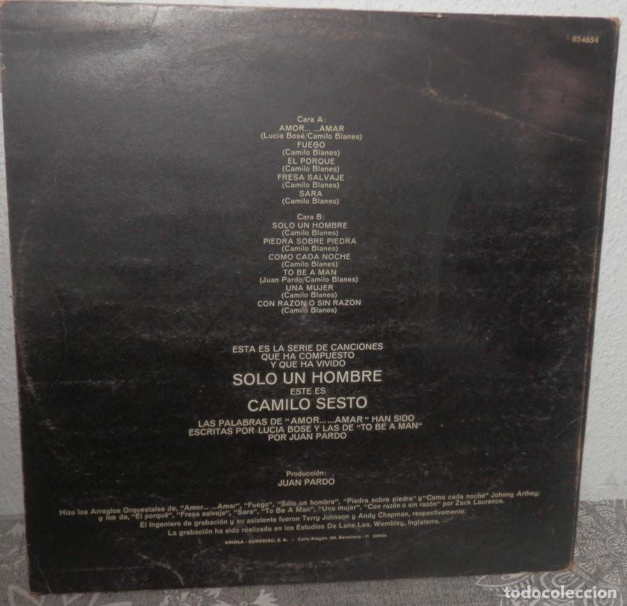 Discos de vinilo: DISCO LP DE VINILLO CAMILO SESTO - Foto 2