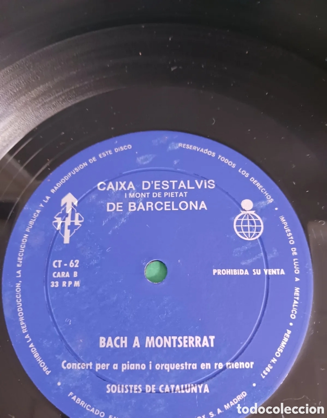 Discos de vinilo: Vinilo BACH a Montserrat - Foto 4