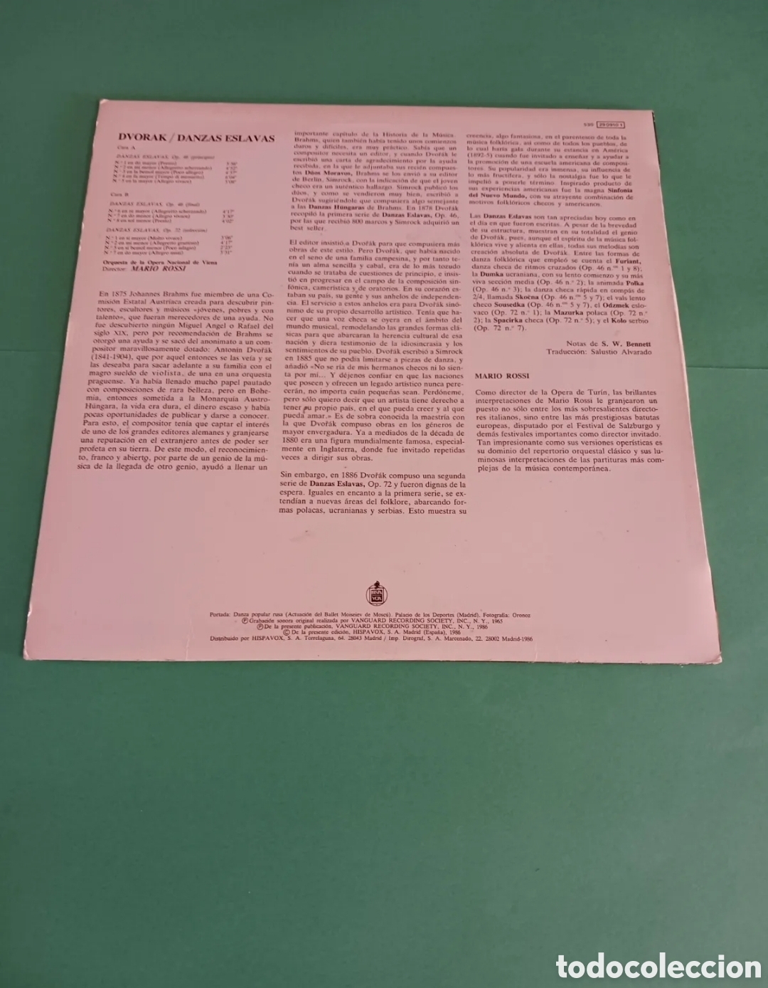 Discos de vinilo: Vinilo DVORAK / Danzas Eslavas - Foto 5