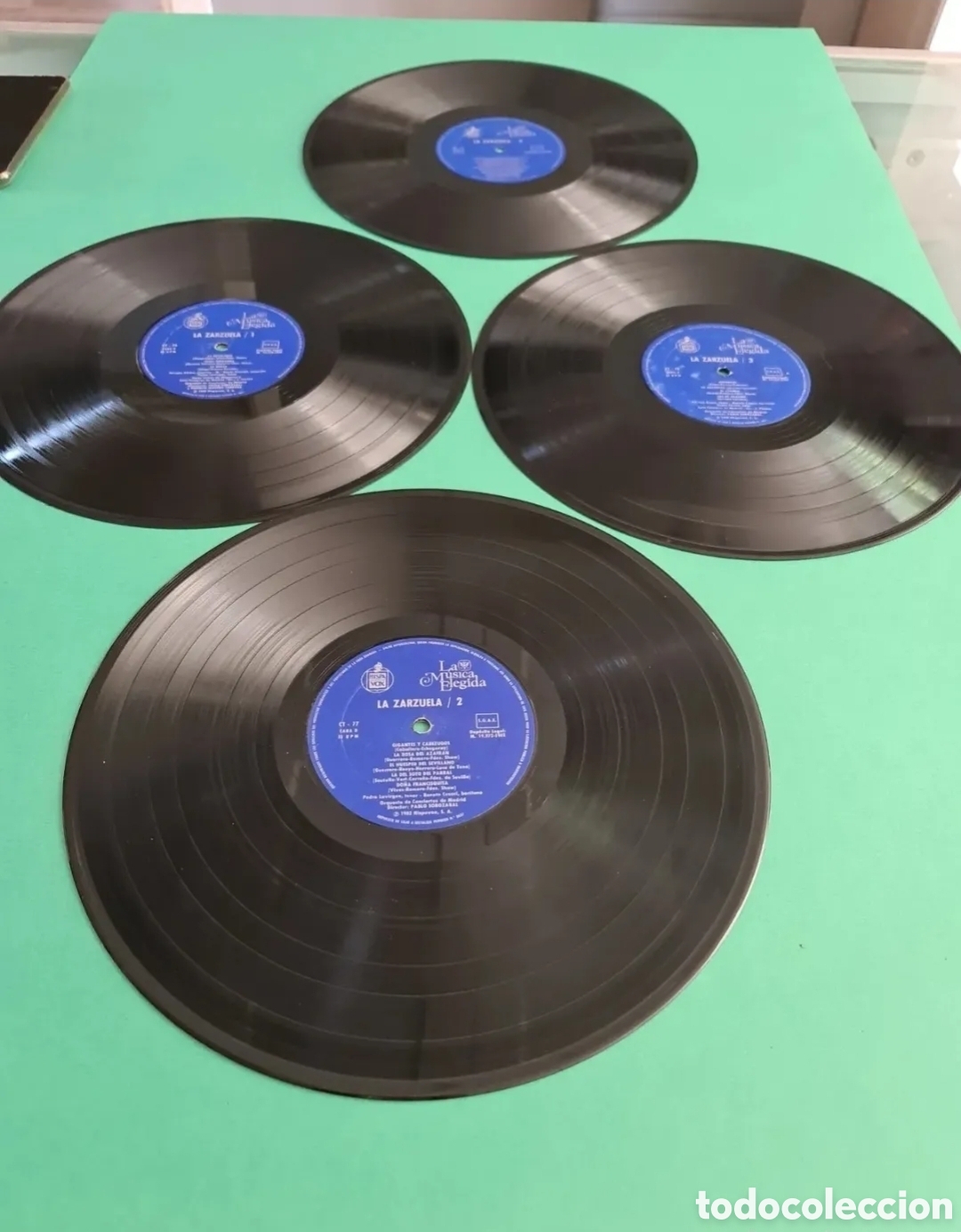 Dischi in vinile: La m&uacute;sica Elegida. La Zarzuela. 4 lp's no tiene caja
