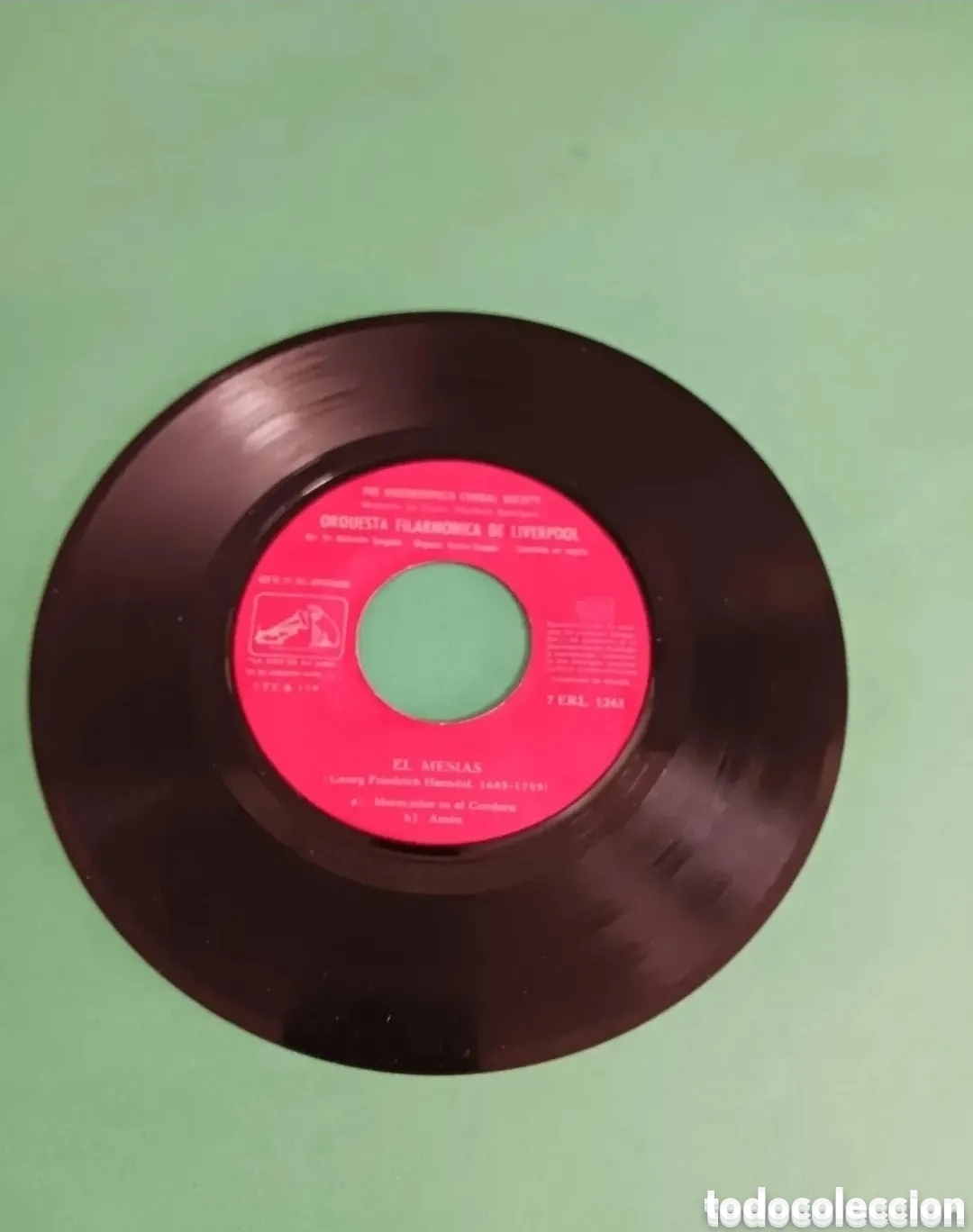 Discos de vinilo: Single EL MESIAS ( Fragmentos) HAENDEL - Foto 2