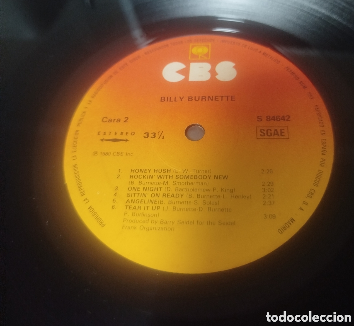 Discos de vinilo: Billy Burnette - Billy Burnette - Foto 4