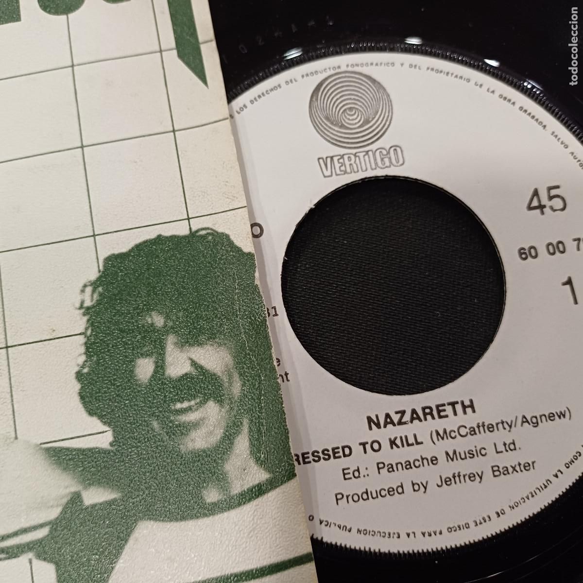 Discos de vinilo: NAZARETH/DRESSED TO KILL/SINGLE. - Foto 2