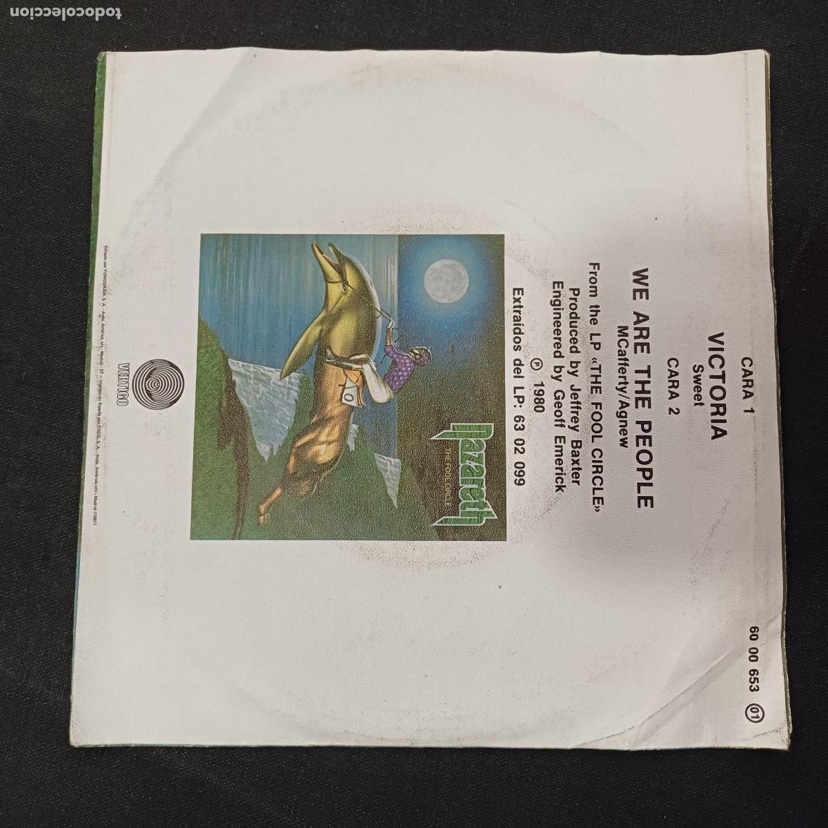 Discos de vinilo: NAZARETH/VICTORIA/SINGLE. - Foto 3