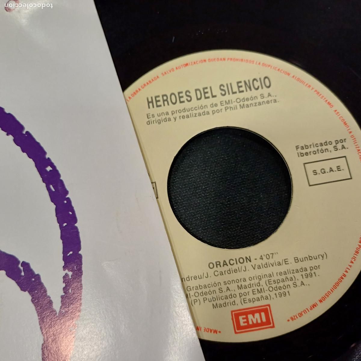 Discos de vinilo: HEROES DEL SILENCIO/ORACION/SINGLE. - Foto 2