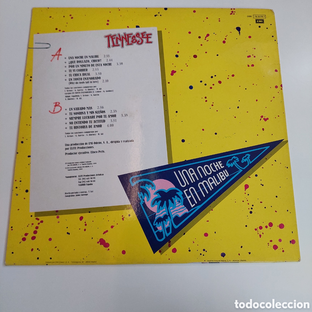 Discos de vinilo: Vinilo Tennessee.Malibu. - Foto 2