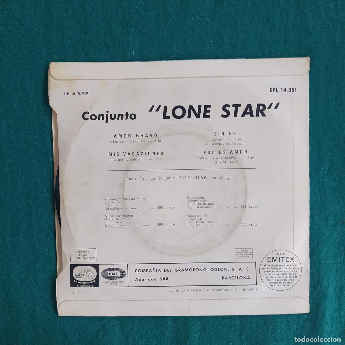 Discos de vinilo: Lone Star &ndash; Amor Bravo - Foto 2
