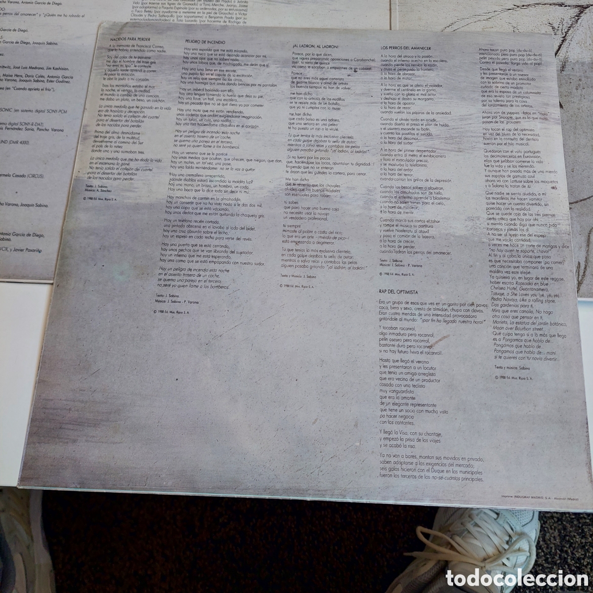 Discos de vinilo: Vinilo Joaquin Sabina 1988 - Foto 5