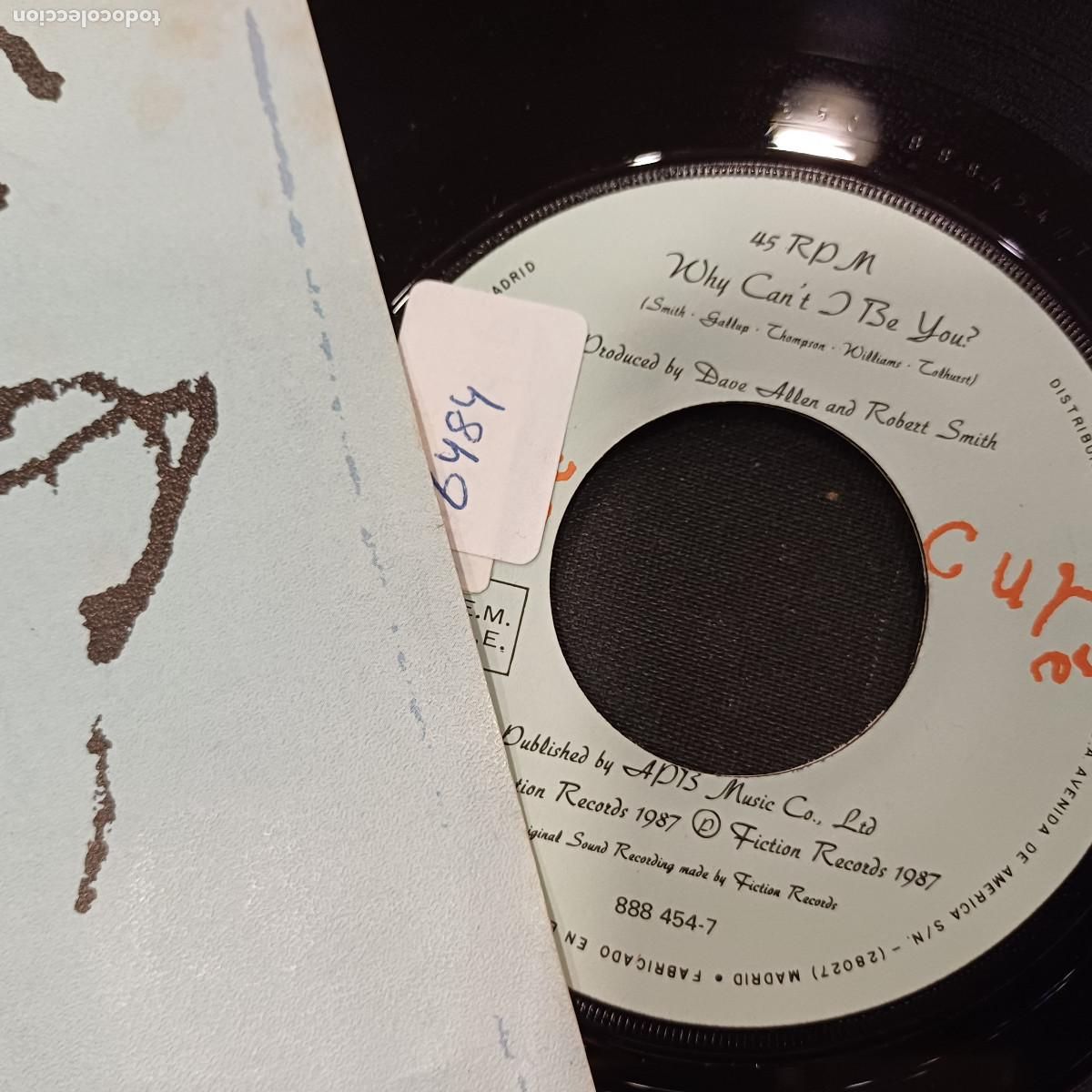Discos de vinilo: THE CURE/WHY CANT I BE YOU/SINGLE. - Foto 2