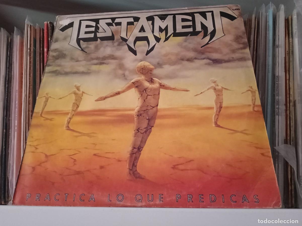Discos de vinilo: Testament &lrm;&ndash; Practica Lo Que Predicas - LP Uruguay 1989 - Foto 1