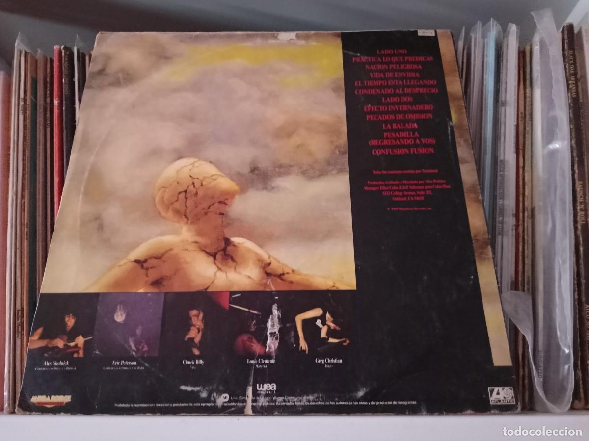 Discos de vinilo: Testament &lrm;&ndash; Practica Lo Que Predicas - LP Uruguay 1989 - Foto 2