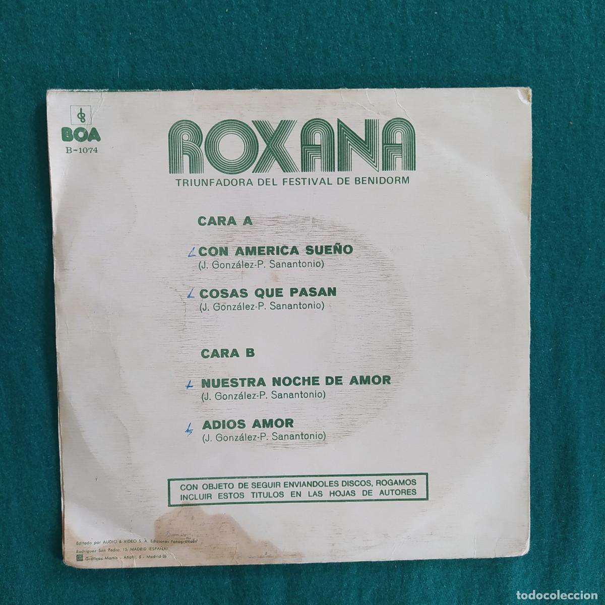Discos de vinilo: Roxana &ndash; Con Am&eacute;rica Sue&ntilde;o - Foto 2