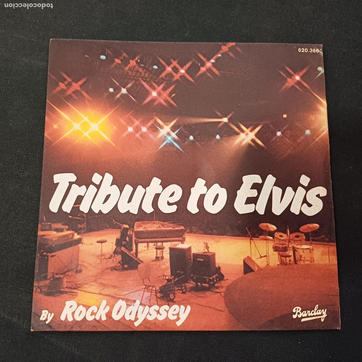 Discos de vinilo: TRIBUTE TO ELVIS/ROCK ODYSSEY/SINGLE. - Foto 1