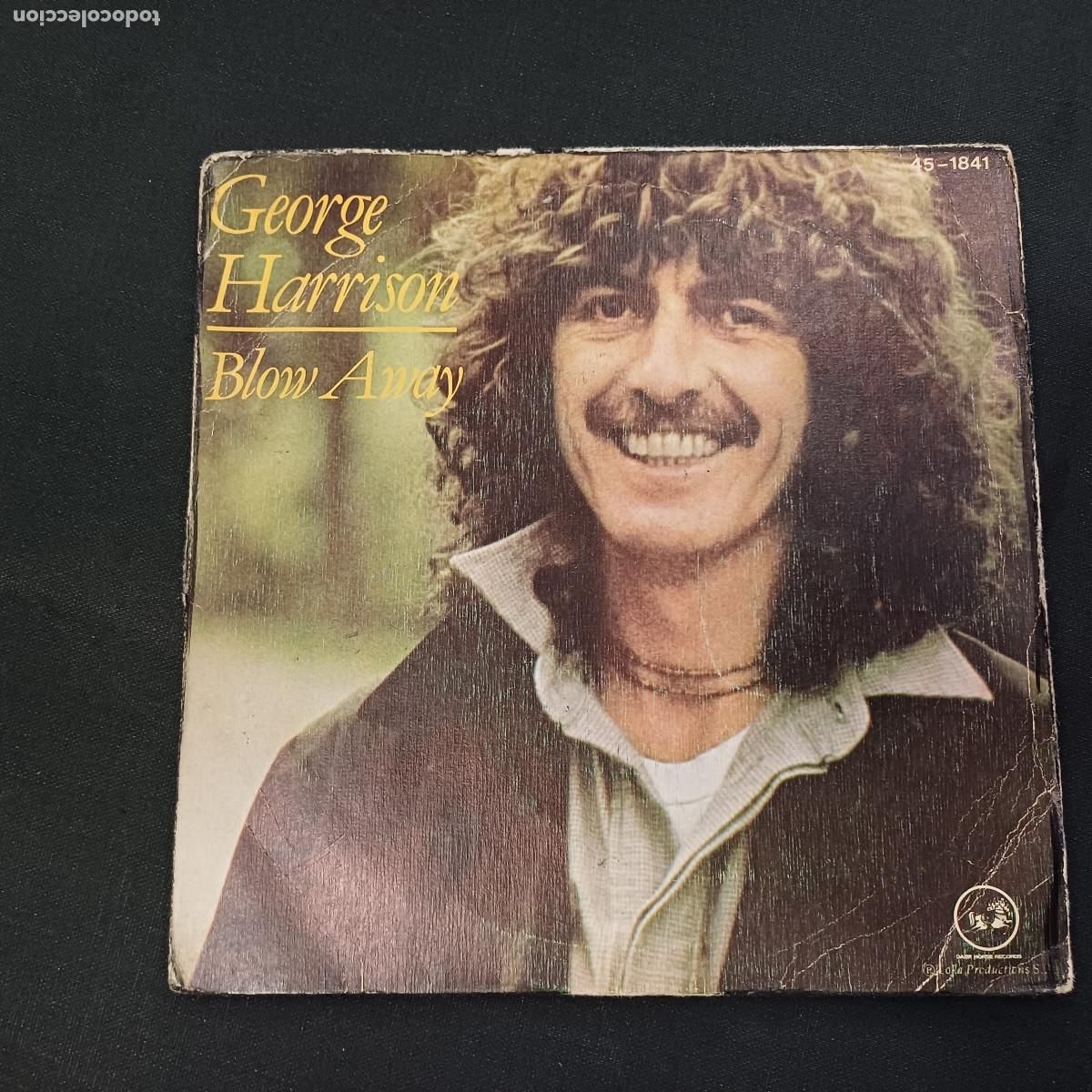 Discos de vinilo: GEORGE HARRISON/BLOW AWAY/SINGLE. - Foto 1