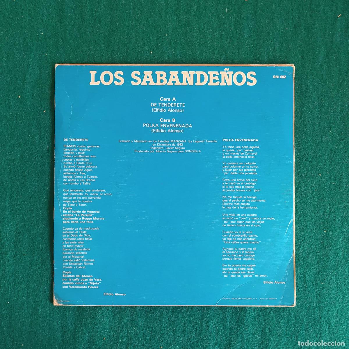 Discos de vinilo: Los Sabande&ntilde;os &ndash; De tenderete - Foto 2