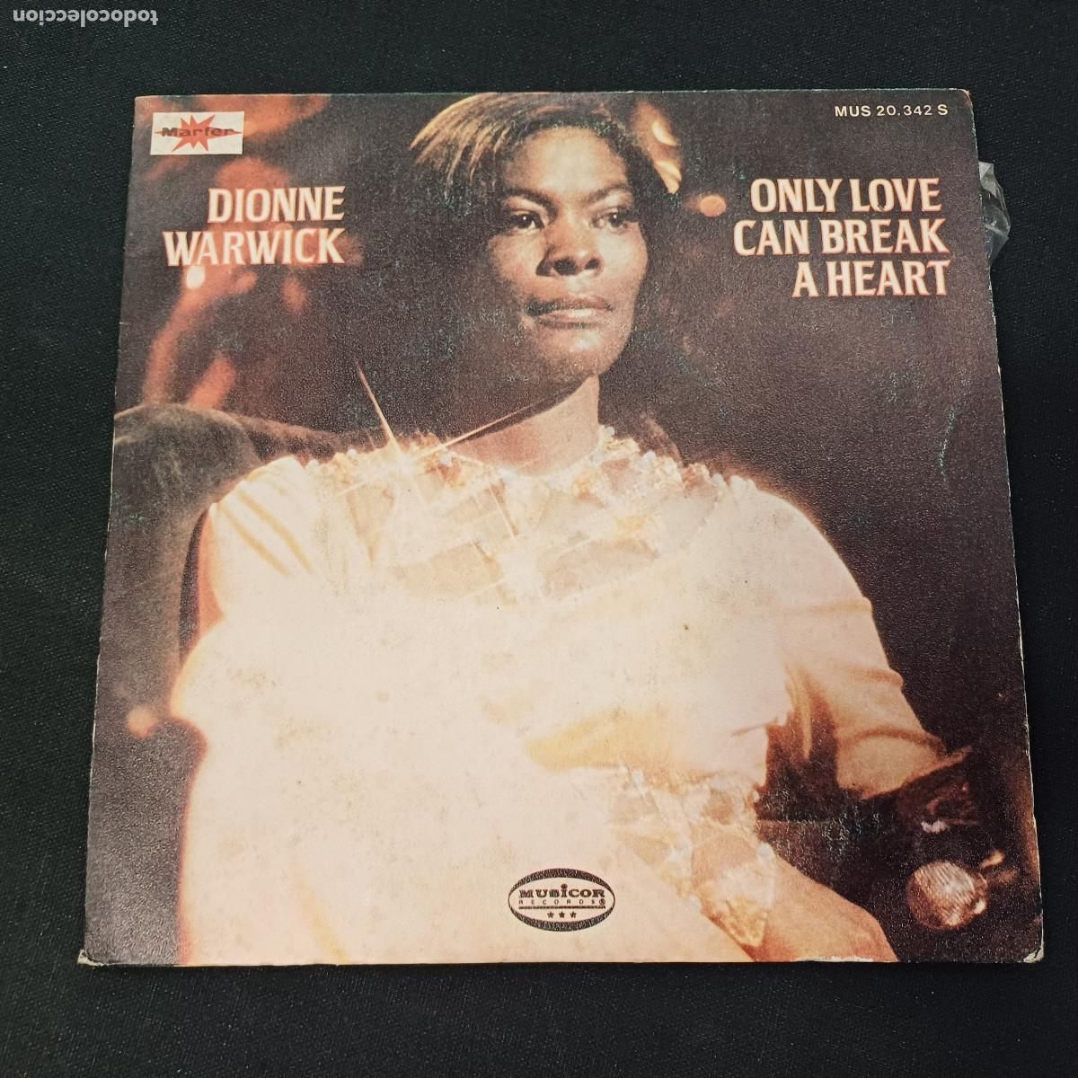 Discos de vinilo: DIONNE WARWICK/ONLY LOVE/SINGLE. - Foto 1
