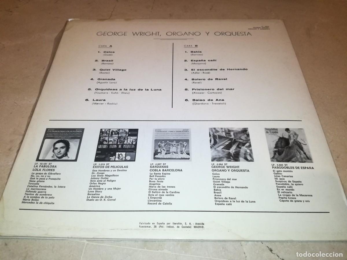 Discos de vinilo: GEORGE WRIGHT, ORGANO Y ORQUESTA-ORIGINAL 1968 - Foto 2