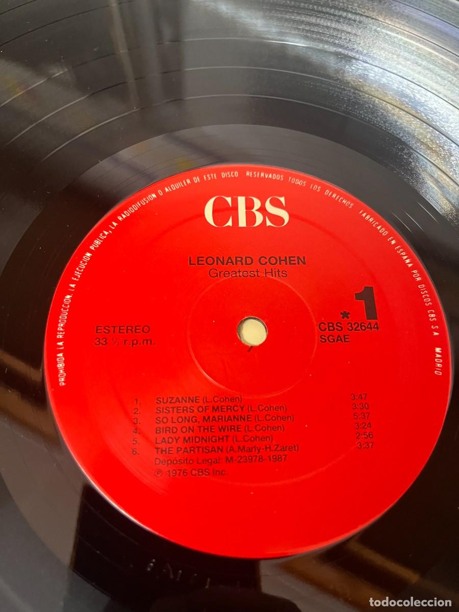 Discos de vinilo: Leonard Cohen Greatest Hits - Foto 4