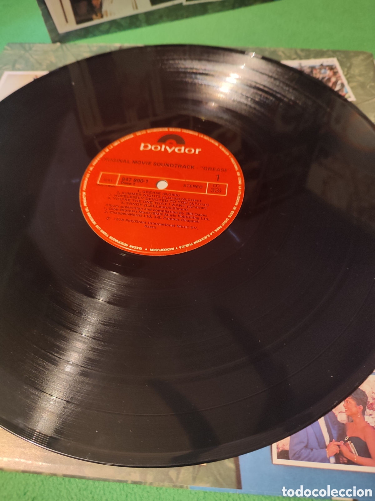 Discos de vinilo: John Travolta & Olivia Newton-John - BSO Grease - Foto 3