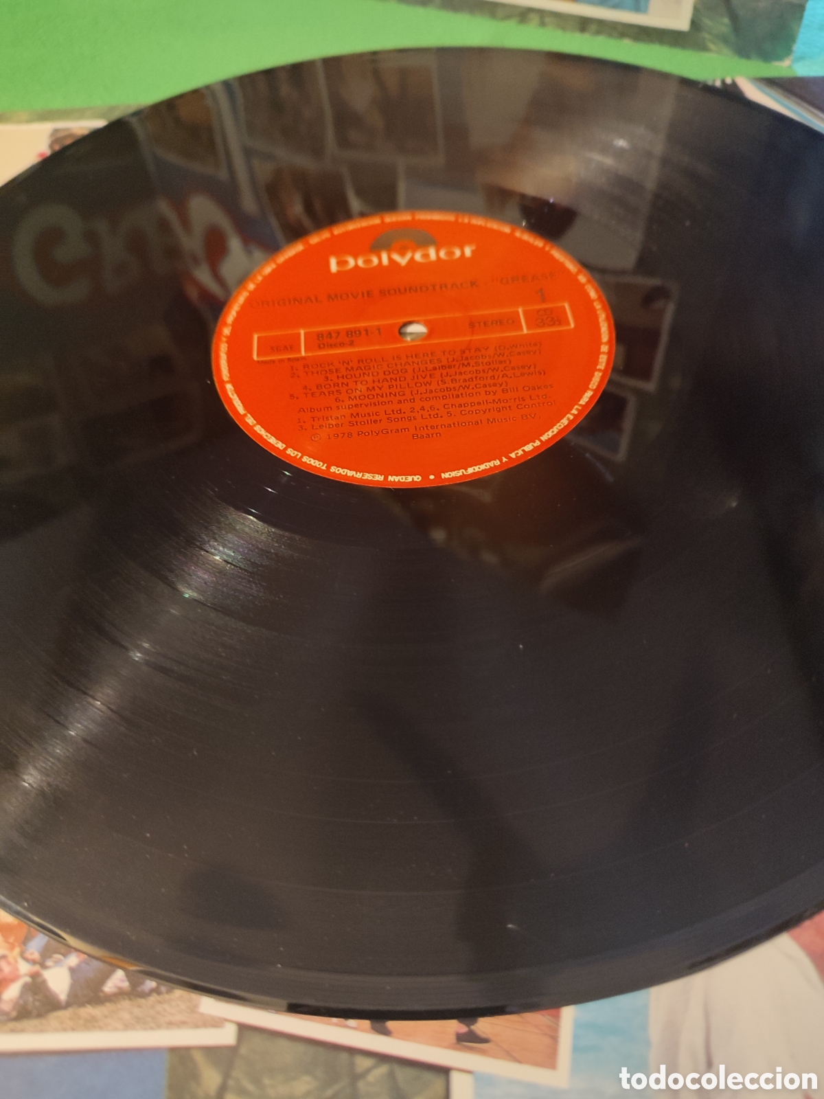 Discos de vinilo: John Travolta & Olivia Newton-John - BSO Grease - Foto 4