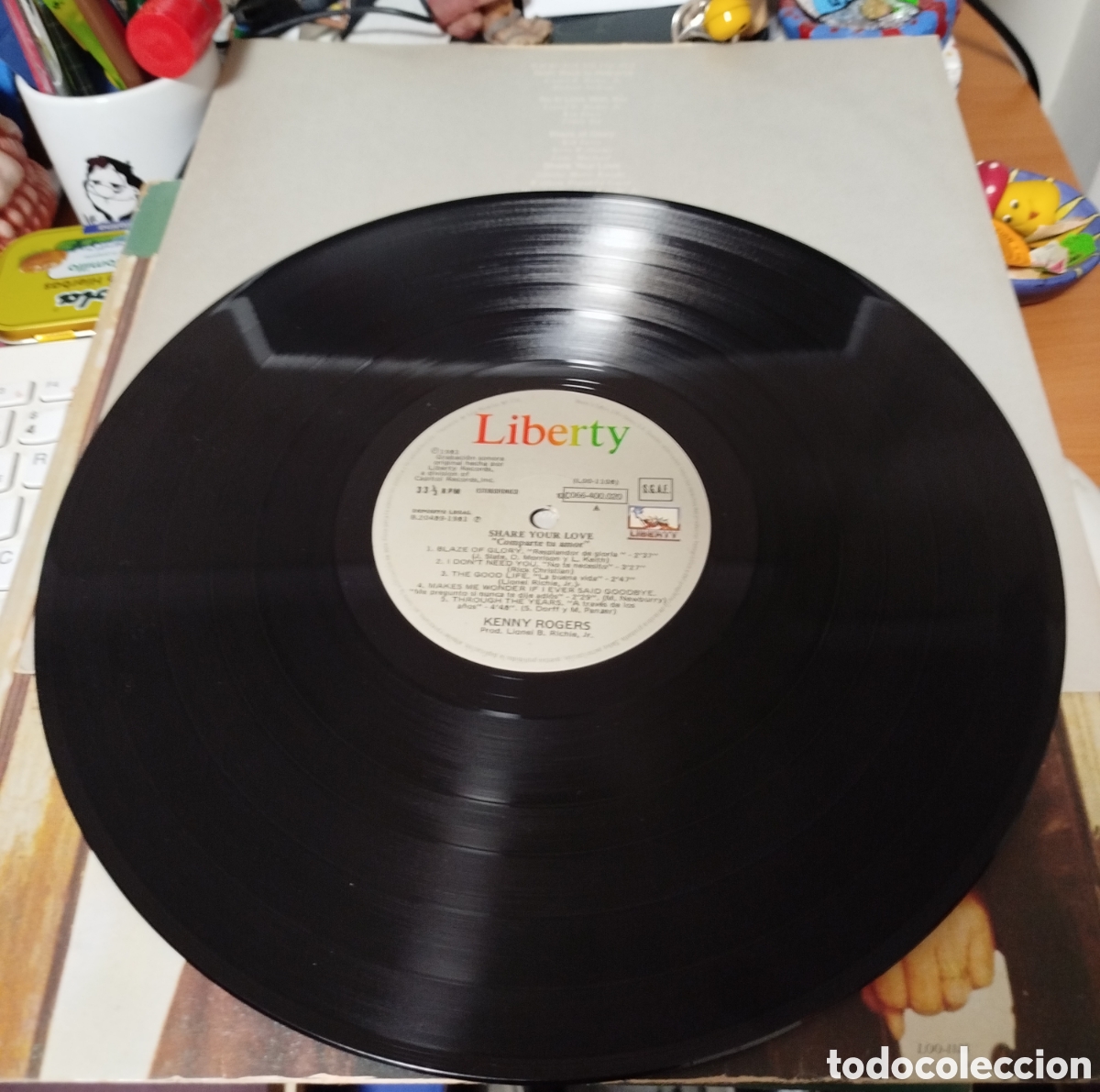 Discos de vinilo: Kenny Rogers - comparte tu amor - Foto 2