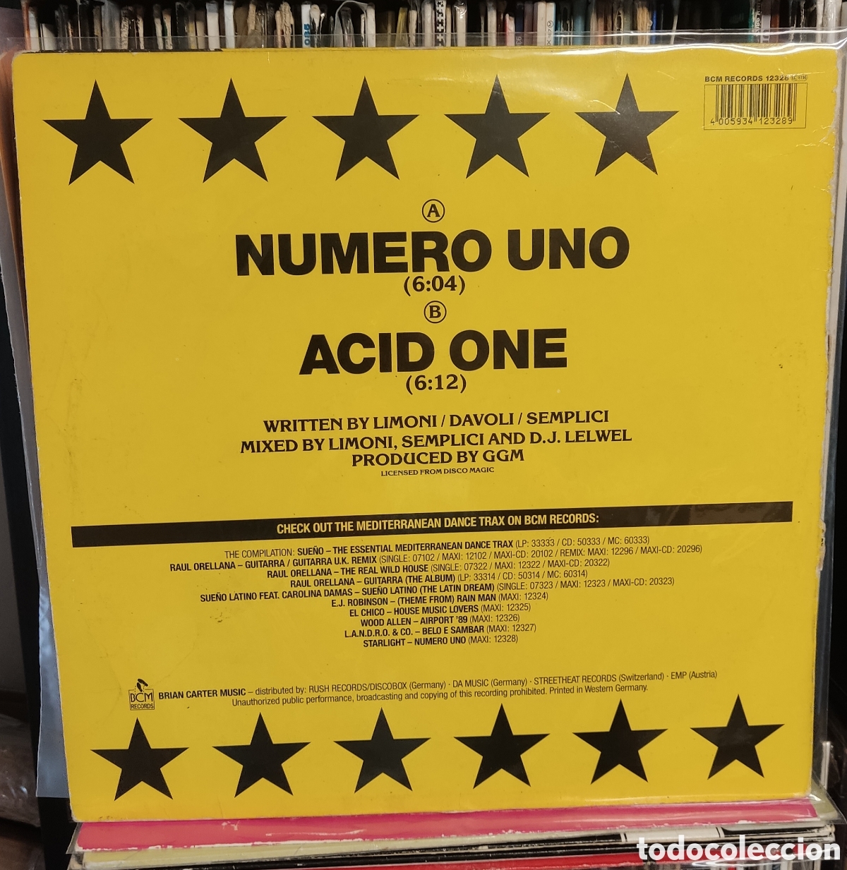 Discos de vinilo: STARLIGHT - N&Uacute;MERO UNO MAXISINGLE - Foto 2