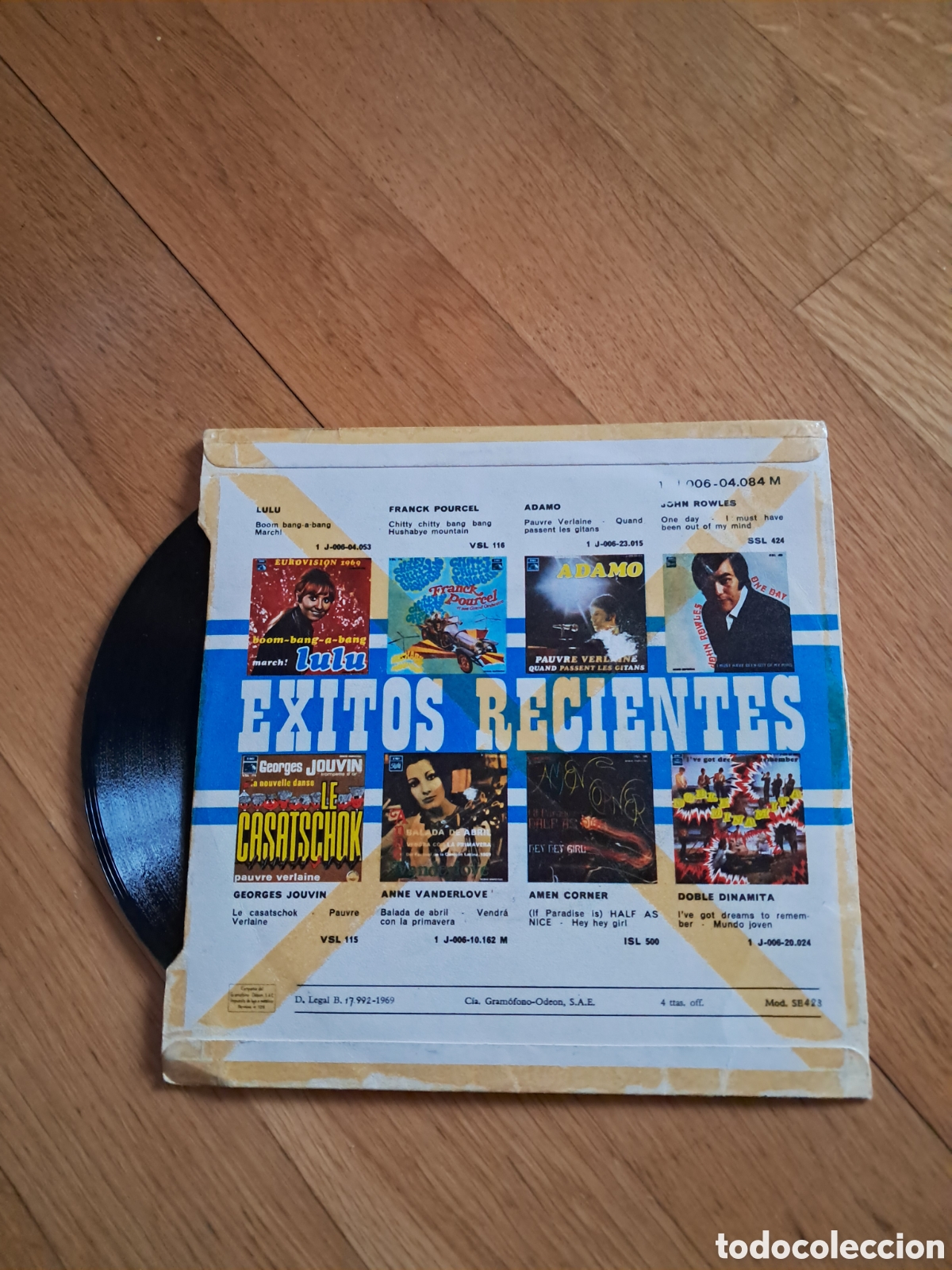 Discos de vinilo: Vinilo 7&rdquo; original Single The Beatles 1969. - Foto 2
