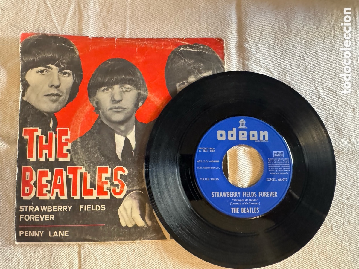 Discos de vinilo: The Beatles &ldquo;Strawberry Fields Forever&rdquo; - Foto 2
