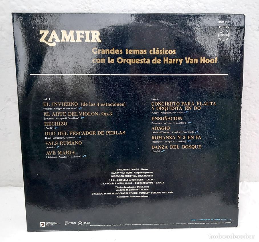 Discos de vinilo: Zamfir. Grandes temas cl&aacute;sicos - Foto 2