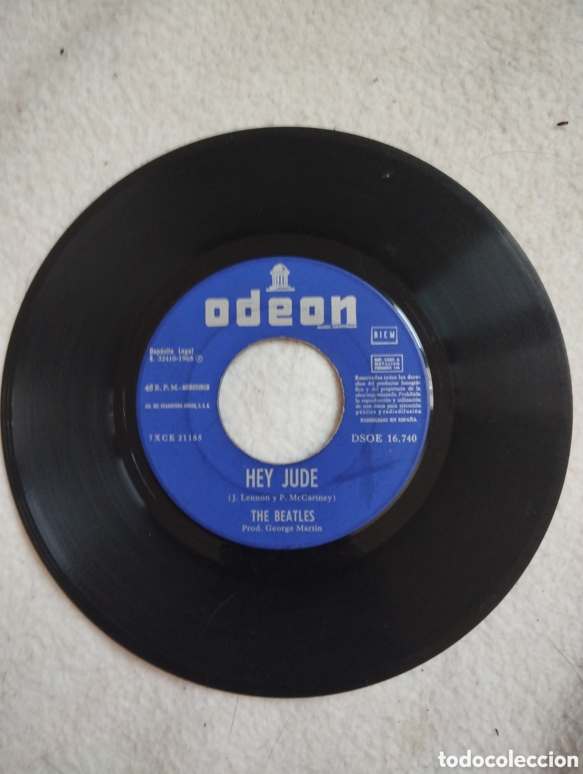 Discos de vinilo: THE BEATLES , HEY JUDE - Foto 3