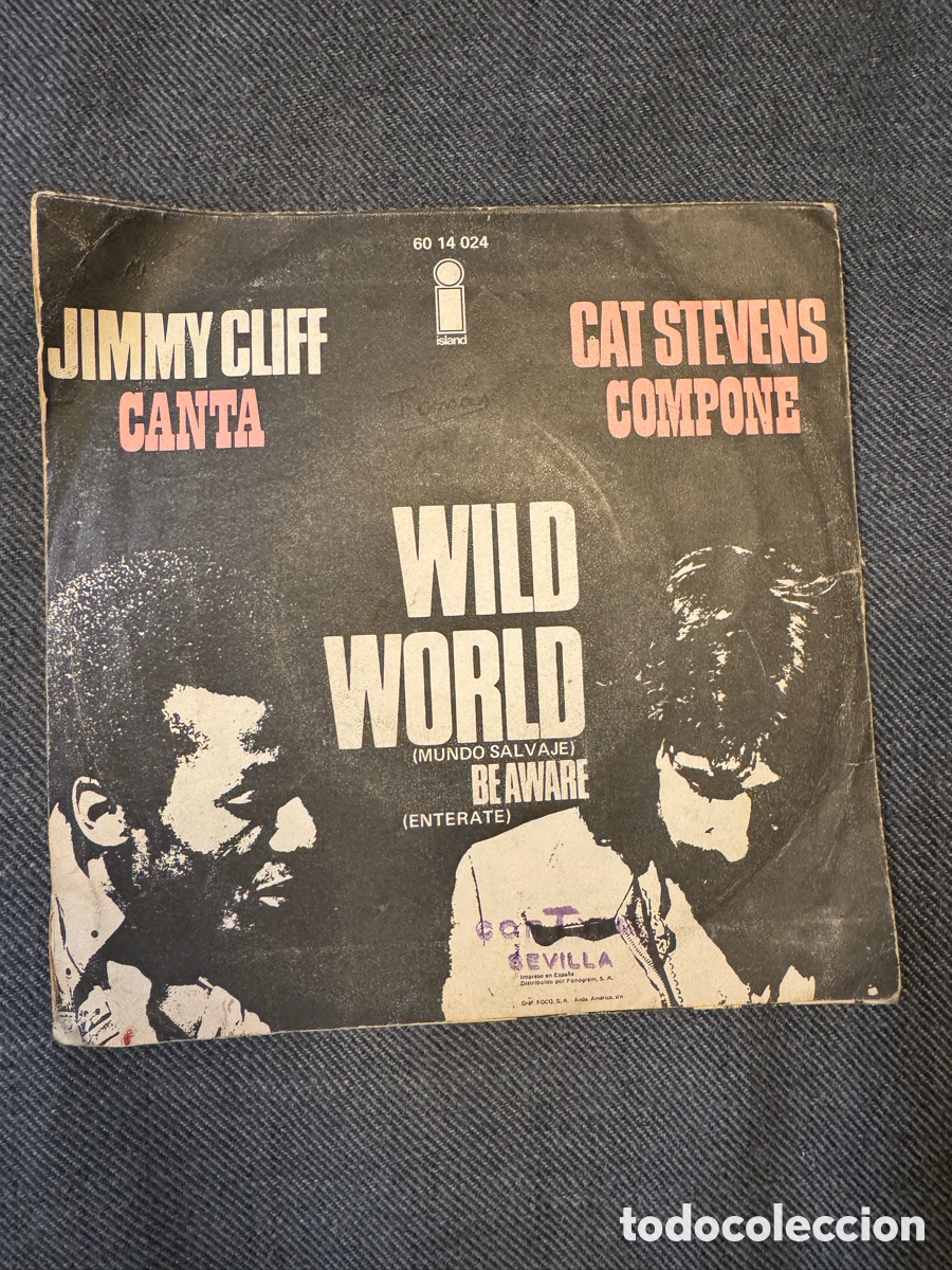Discos de vinilo: Jimmy Cliff y Cat Stevens &ldquo;Wild World&rdquo; - Foto 3