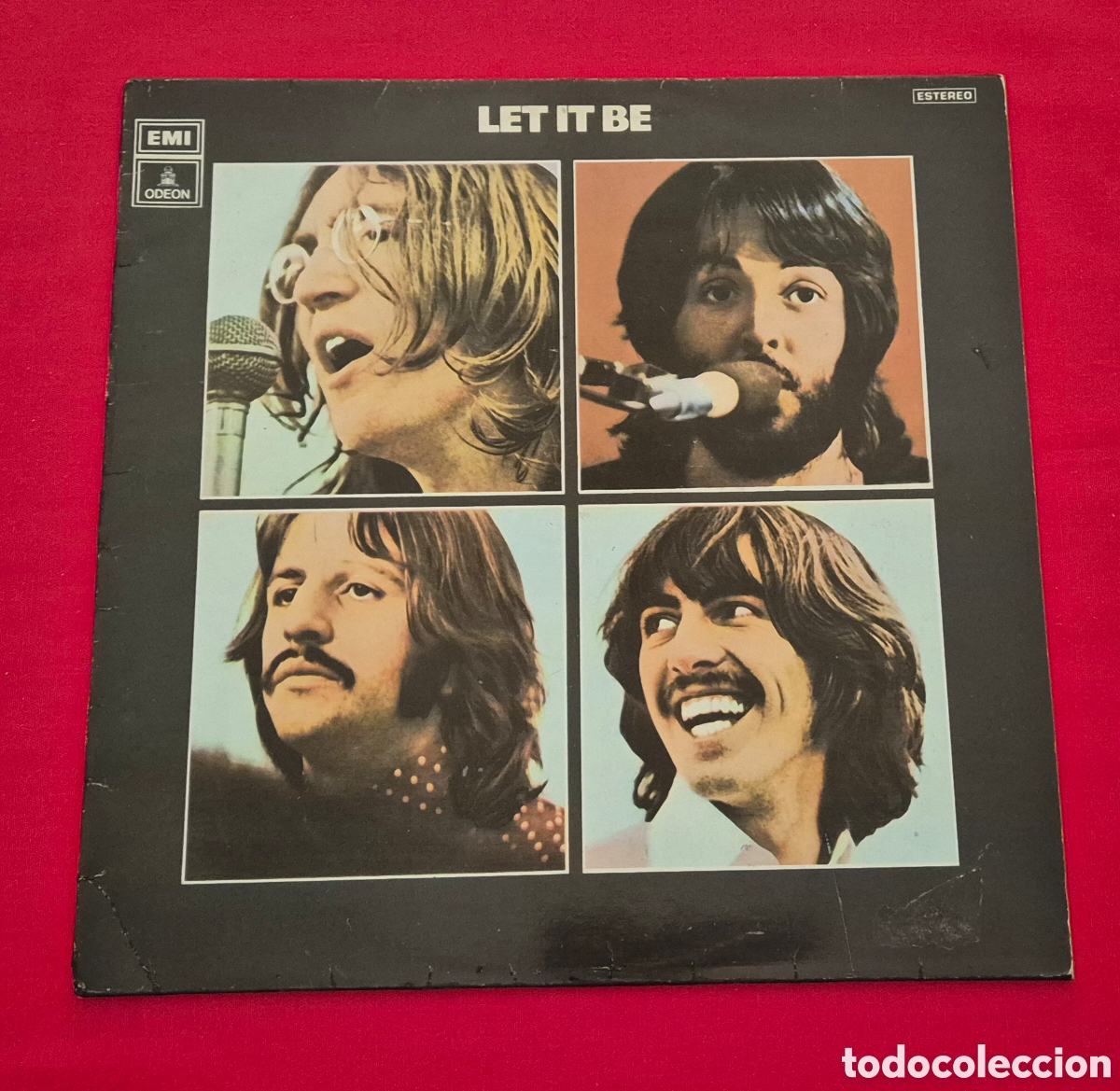 Discos de vinilo: The Beatles - Let it be lp spain - Foto 1