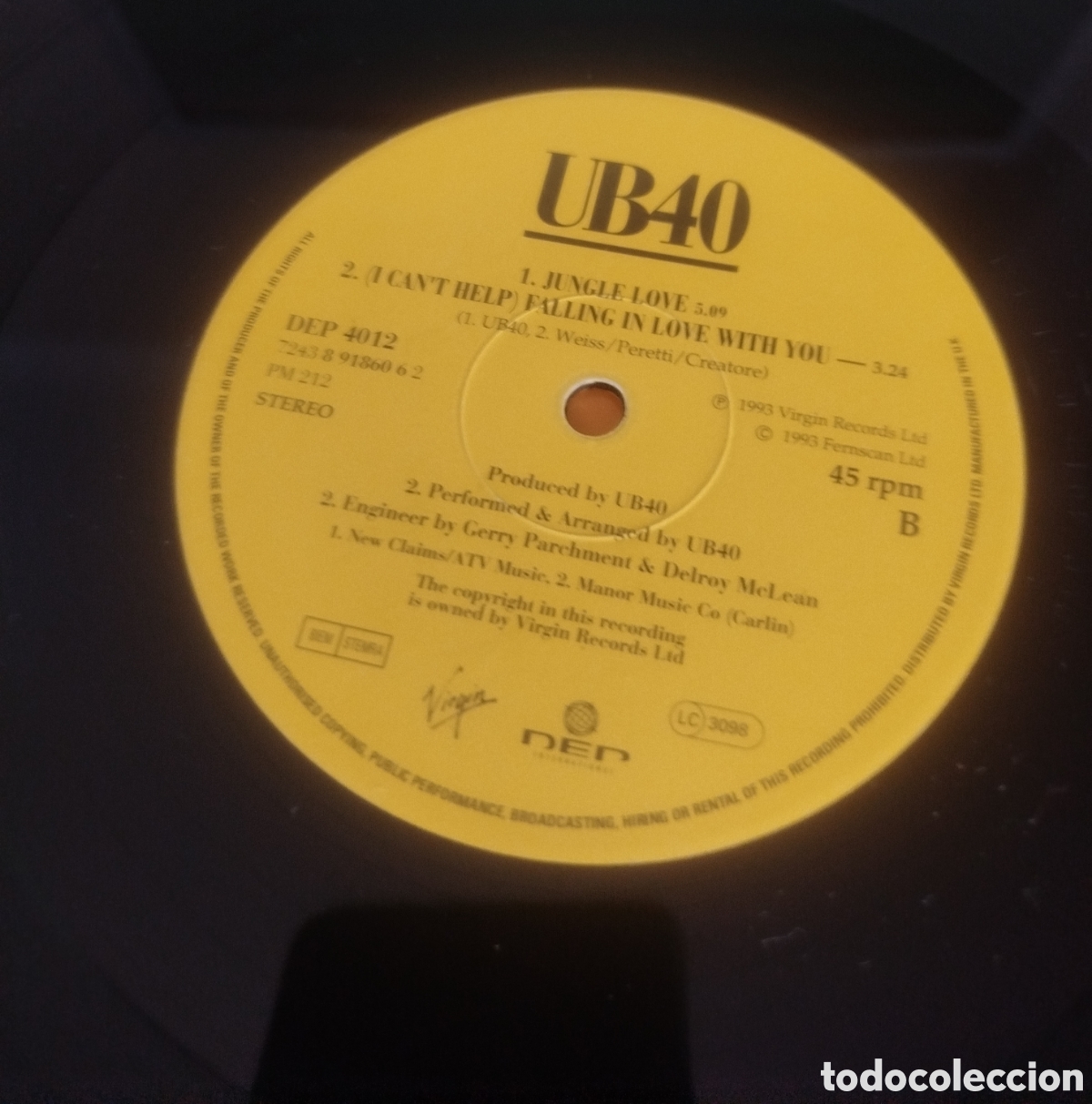 Discos de vinilo: UB40 &ndash; (I Can&acute;t Help) Falling In Love With You - Foto 3