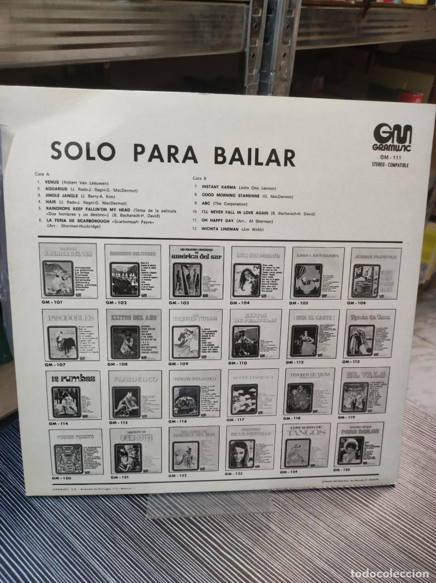 Discos de vinilo: SOLO PARA BAILAR GRAMUSIC - Foto 2
