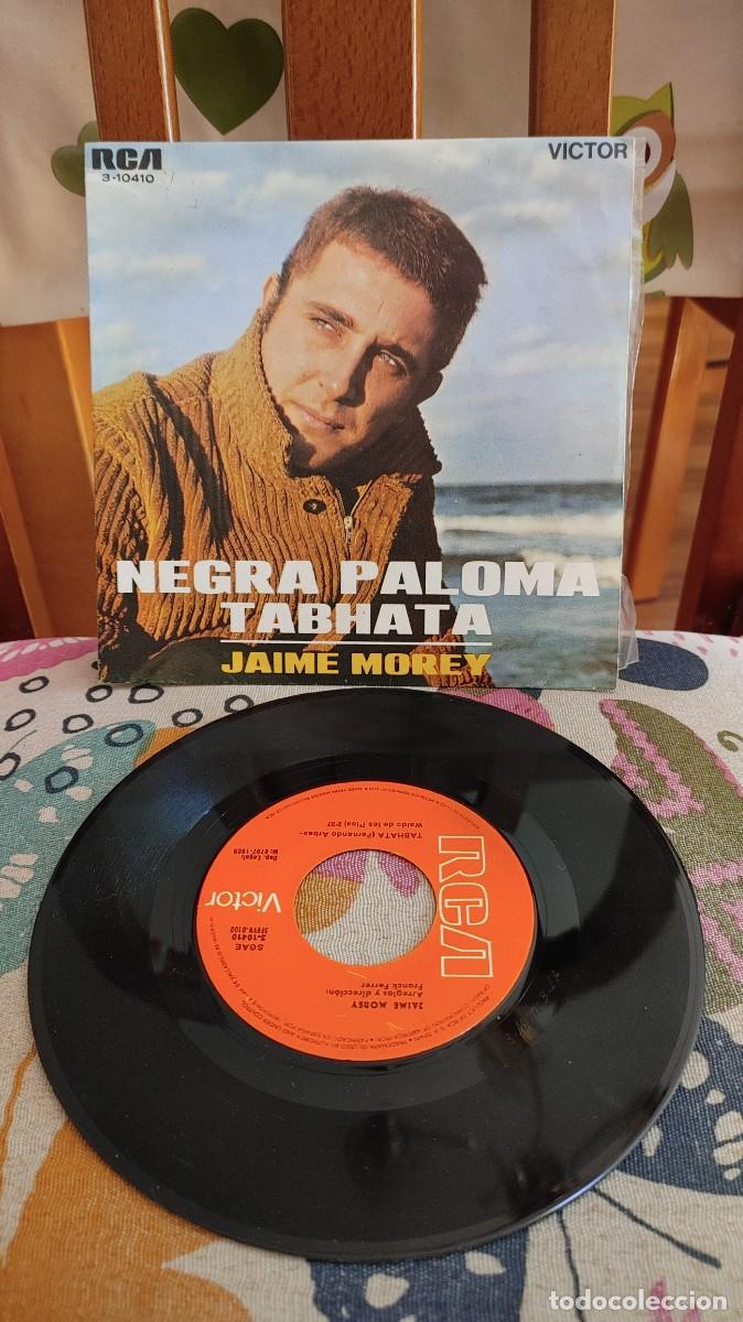 Discos de vinilo: JAIME MOREY-SINGLE NEGRA PALOMA - Foto 1