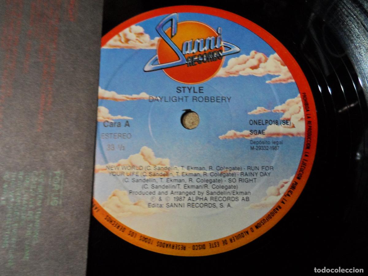 Discos de vinilo: STYLE - DAYLIGHT ROBBERY (SPAIN 1987) - Foto 3