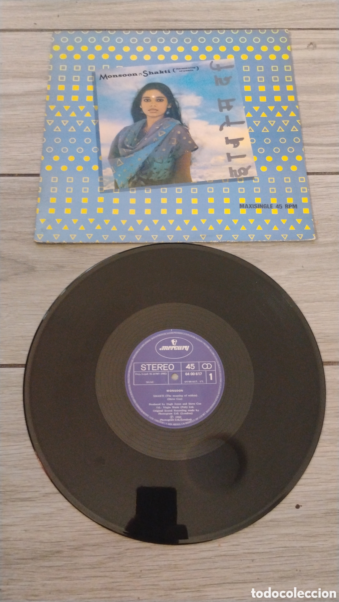 Discos de vinilo: NONSOON-SHAKTI-MAXI-MERCURY/SPAIN-IB - Foto 2