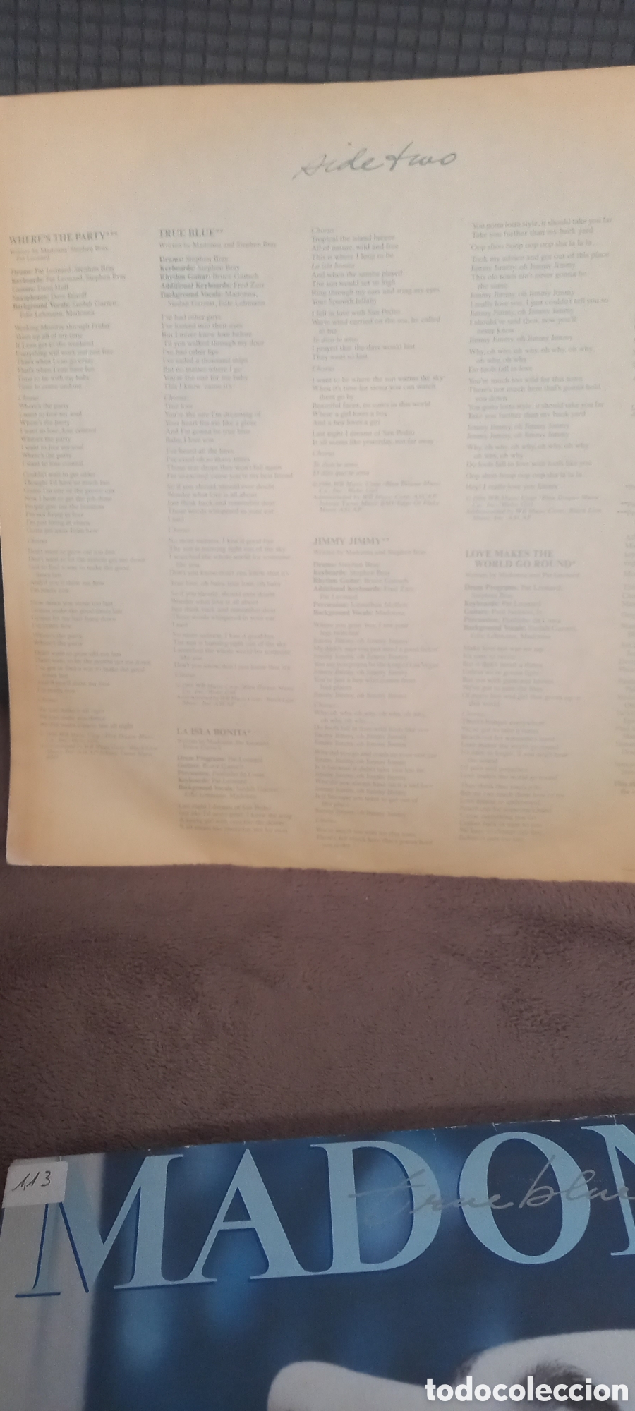 Discos de vinilo: Discos vinilo madonna True blue - Foto 3